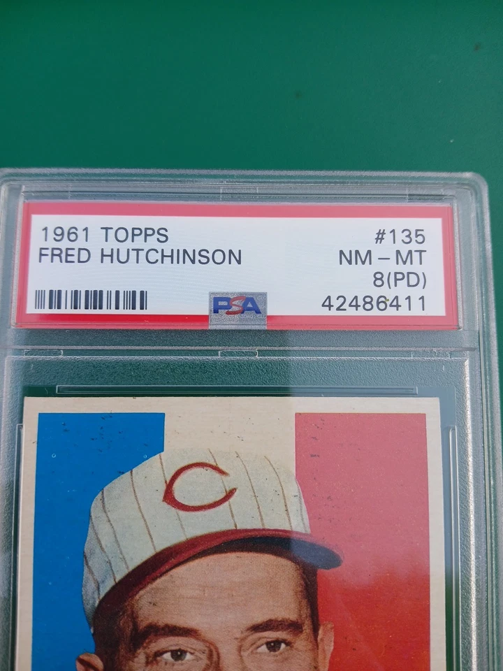 1961 Topps #135 Hutchinson PSA 8 (PD) - Image 2 of 3