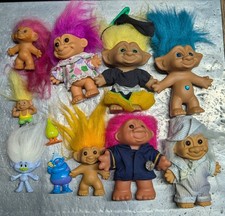 Lot of Trolls - Russ Wishnick DAM Treasure Troll Mini Most Vintage