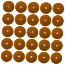 Class A 3-3/16" Round Reflector with Center Mounting Hole - 2 Pack 25 Amber