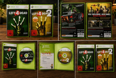 Xbox 360 Left 4 Dead 1+2 Spielepaket PAL USK 18 mit Xbox Live