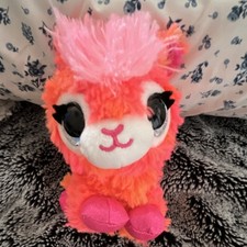Pink and Orange Plush Llama Stuffed Animal Toy Soft Cuddly Plush Item Gift