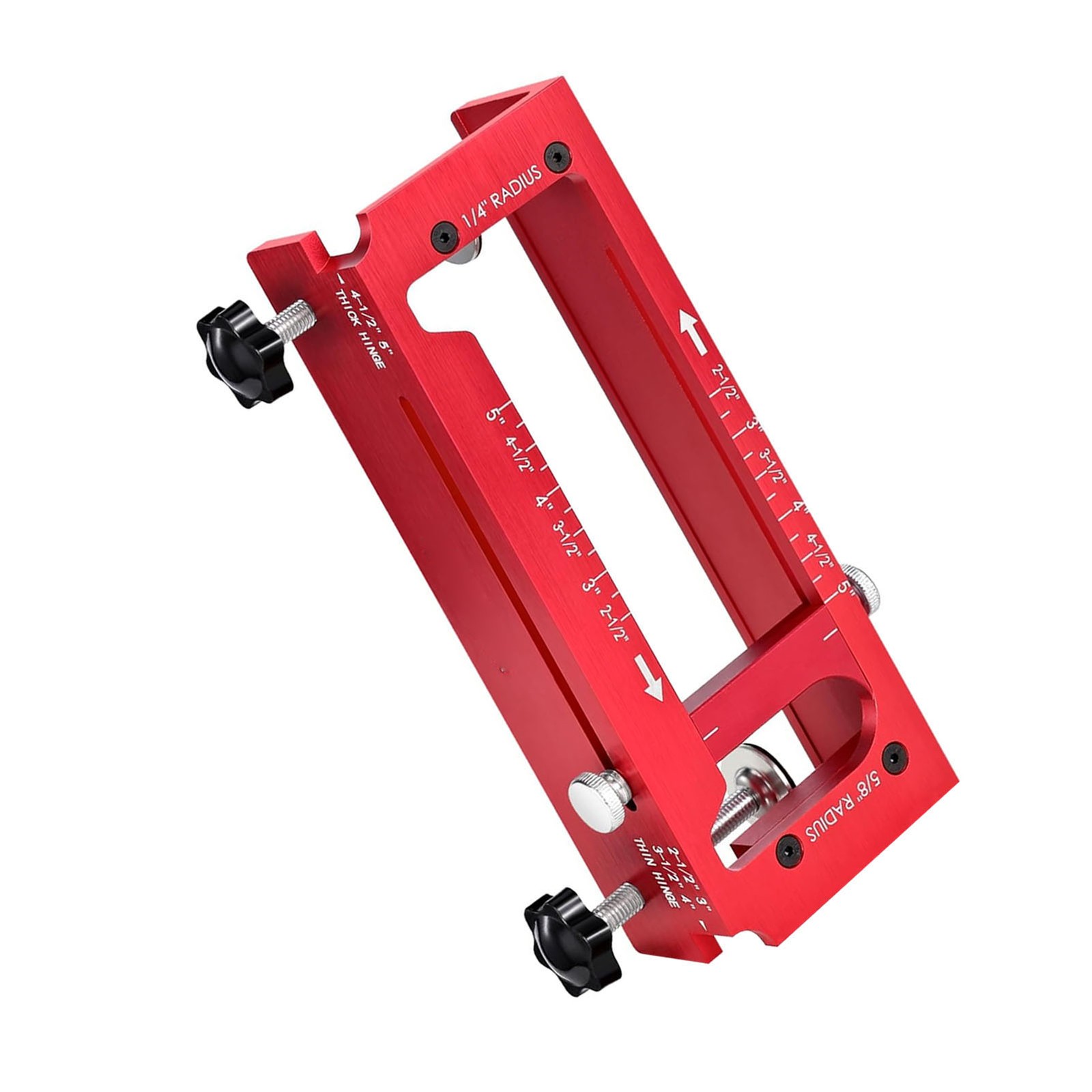 Door Hinge Jig Aluminum Alloy Router Template Kit Adjustable Mortise Jig For