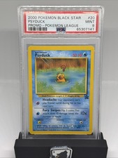 2000 Pokemon Black Star Psyduck Promo Pokemon League Psa 9