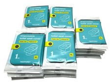 Lot of 50 Triptips Disposable Toilet Seat Covers Waterproof Paper Portable