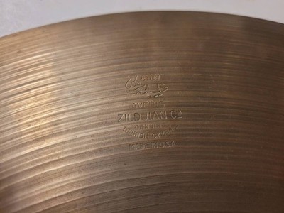 Vintage 1950s Avedis Zildjian Small Stamp 18'' Crash or Ride Cymbal