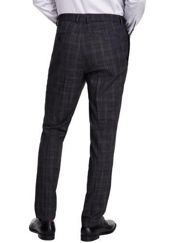 Kenneth Cole Mens Charcoal Plaid Slim Suit 38 R - 31 X 32 NEW $395 COKK2FBZ0016 - Picture 6 of 8