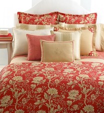 VTG Ralph Lauren Villa Camelia Floral 26x26 Euro Sham Pillow Cover EUC Retired