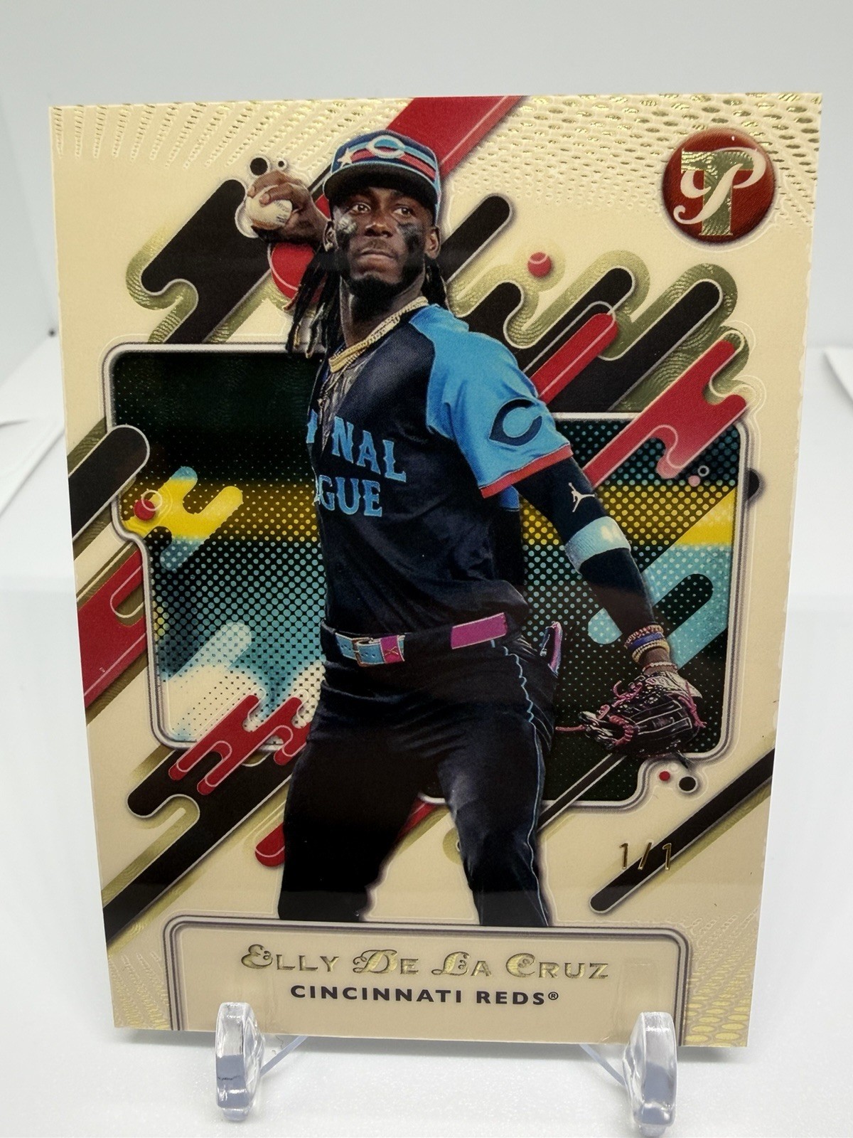 2025 Topps Pristine Elly De La Cruz Superfractor 1/1 267 ONe Of One Reds