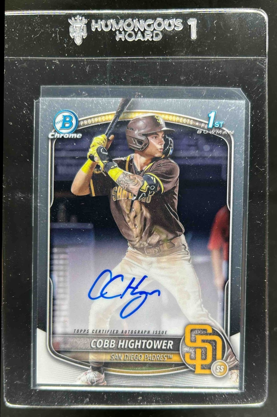 2025 Bowman Cobb Hightower Chrome Auto 1st #CPA-CHI Padres