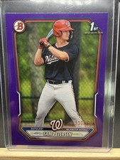 2026 Bowman #BP-122 Sam Petersen Purple Border 250/250 1st Bowman Nationals