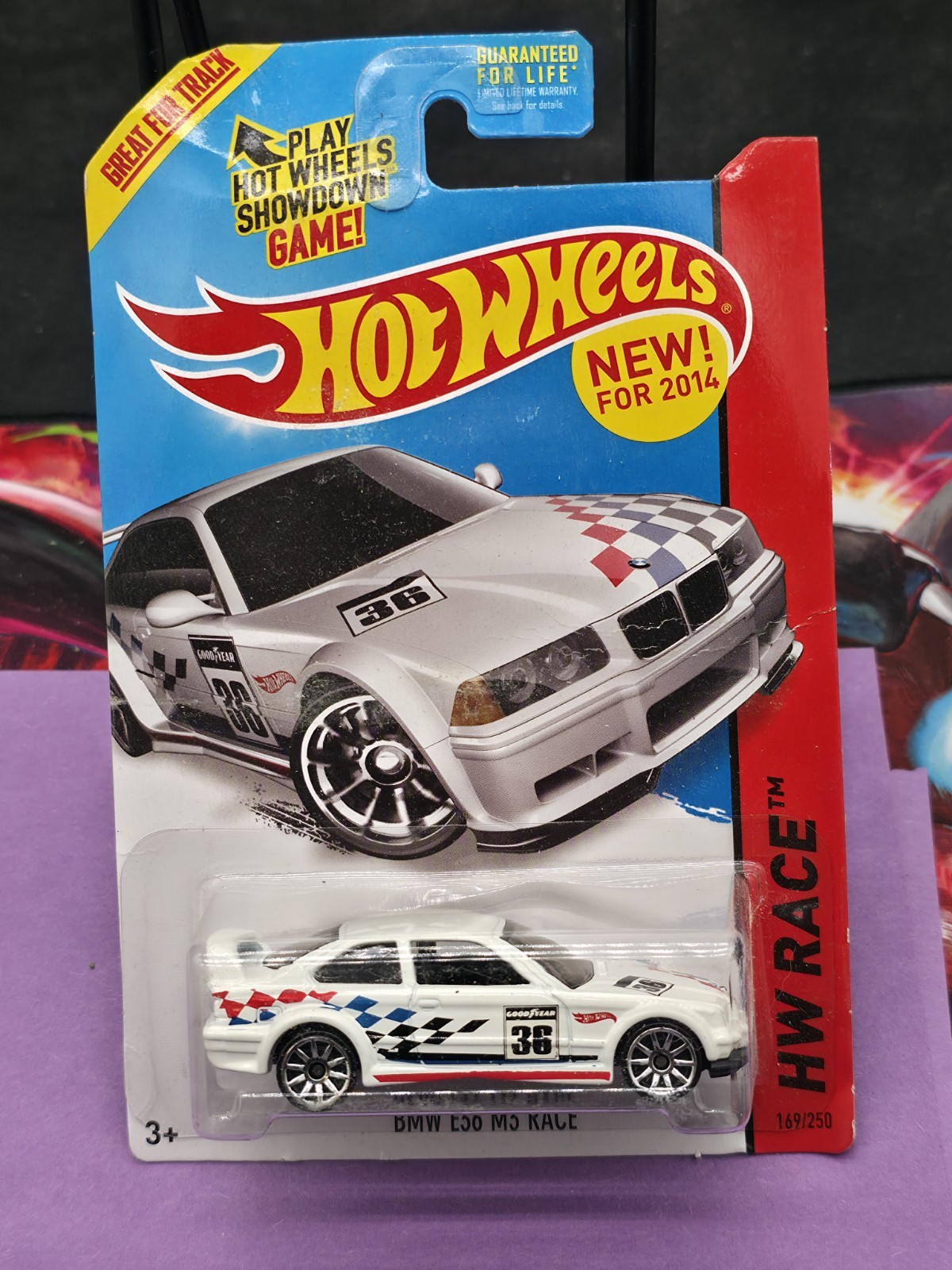 2014 Hot Wheels '94 BMW E36 M3 RACE GTR#169 ☆ white;10sp ☆TRACK ACES☆
