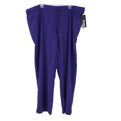 New w/ Tag Adult 4XL Greys Anatomy Purple Scrub Pants Bottoms by Barco 5 Pocket