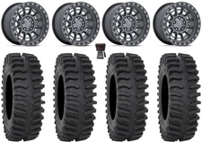 Fuel Cycle 15" Wheels Gunmetal +38mm 35"XT400 Tires UForce U10 Pro/U10 XL Pro