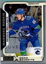Adam Gaudette 2018-19 O-Pee-Chee Platinum Rainbow RC #193 Vancouver Canucks