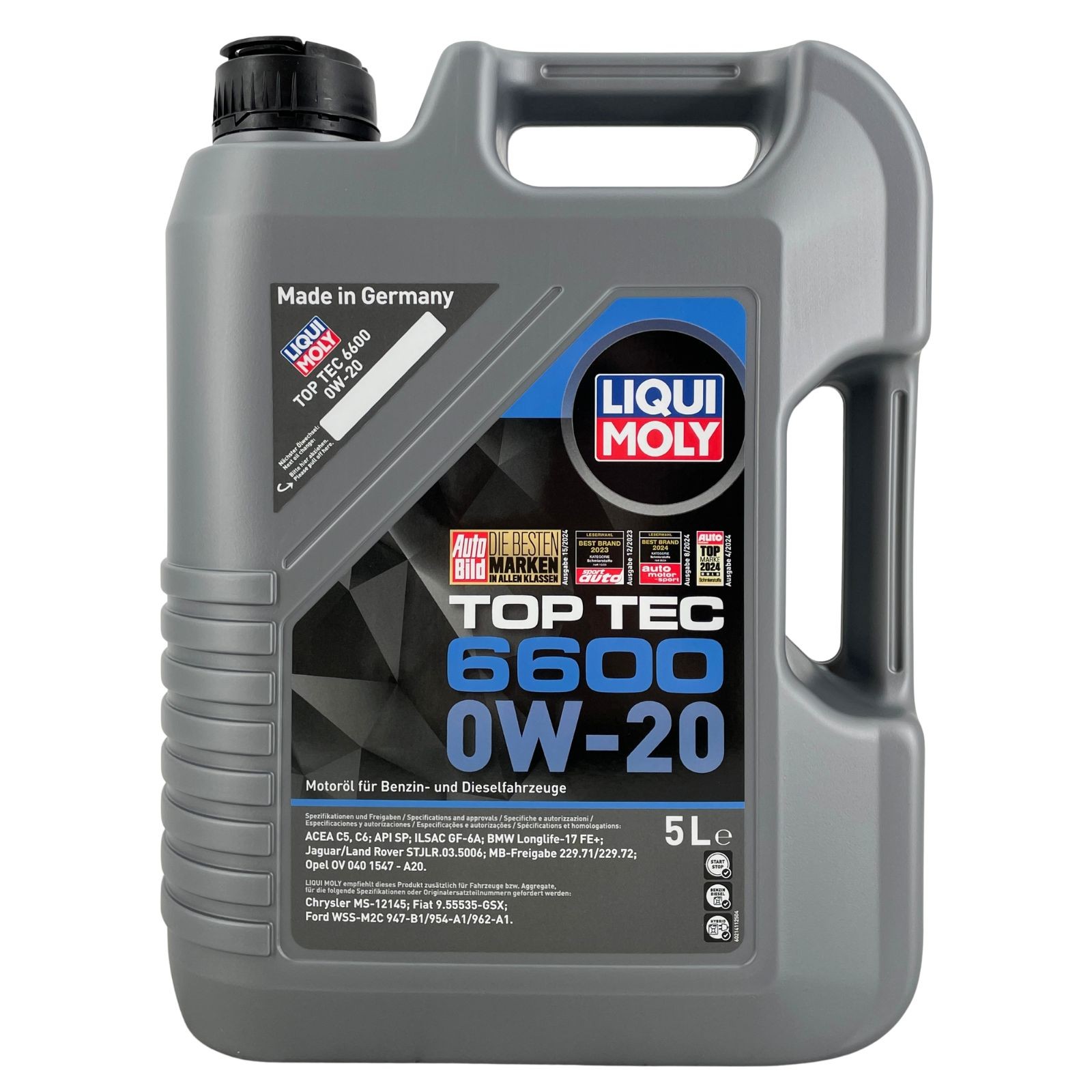 Liqui Moly Top Tec 6600 0W-20 2X5 Liter - Image 4