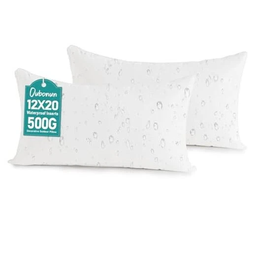 12x20 Outdoor Pillow Inserts (Pack of 2) - Square 12 x 20 (Pack of 2)