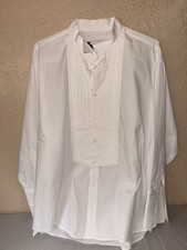 Michelsons White Men s Tuxedos Dress Shirt- 17.5x 32/33 Some Stains On Neck
