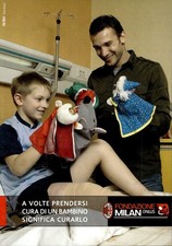 Cartolina Fondazione Milan ONLUS Assistenza Bambini SHEVCHENKO