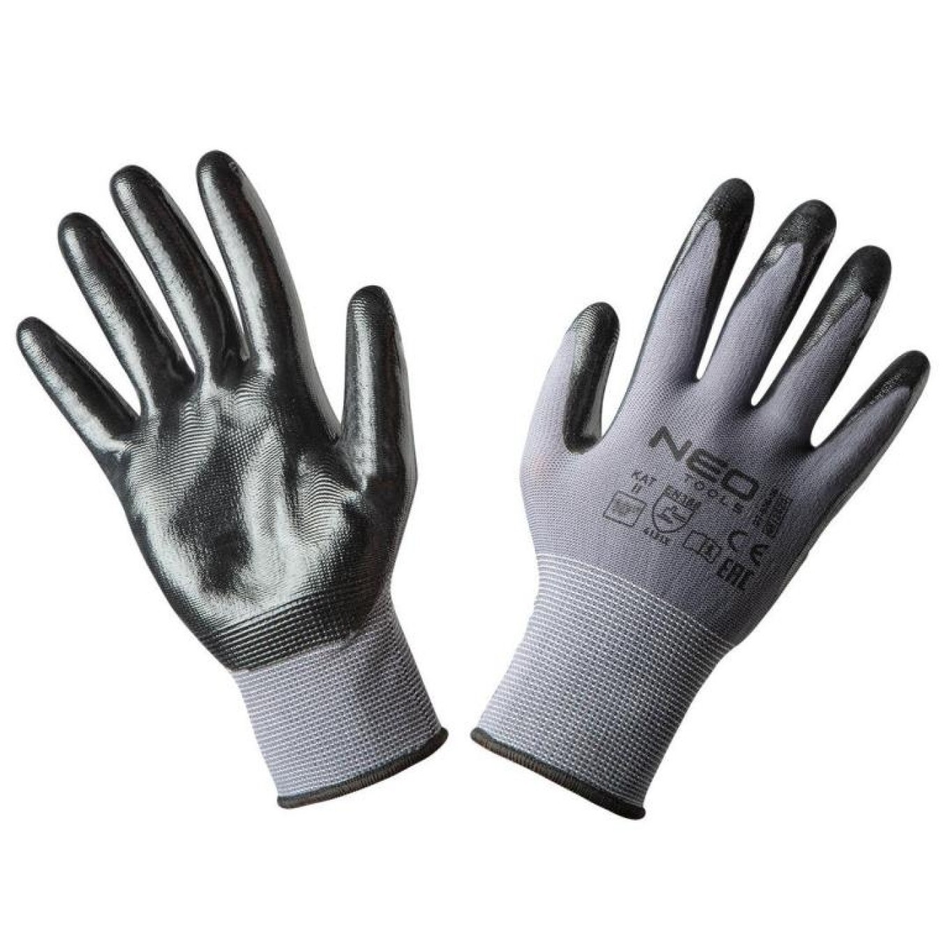 Work Gloves, Nitrile Coated Nylon, 4131X 97-616-10