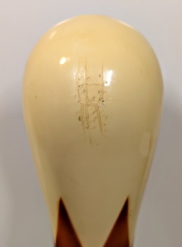 Vintage Brunswick Score King 50 Bowling Pin Red Crown Plastic Coated ABC 15" - Picture 5 of 6