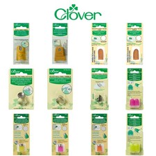 Clover Premium Leather Thimbles - Metal - Protect Grip - Open Sided ALL SIZES