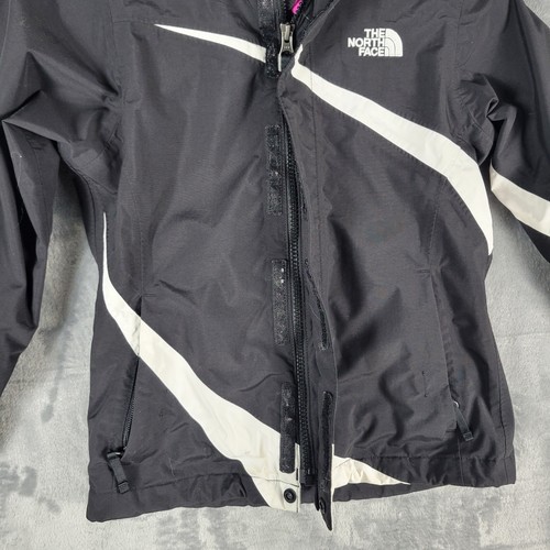 The North Face Jacket Youth Girls Size XS(6) Black Double Zip Hooded Lined - Picture 5 of 20