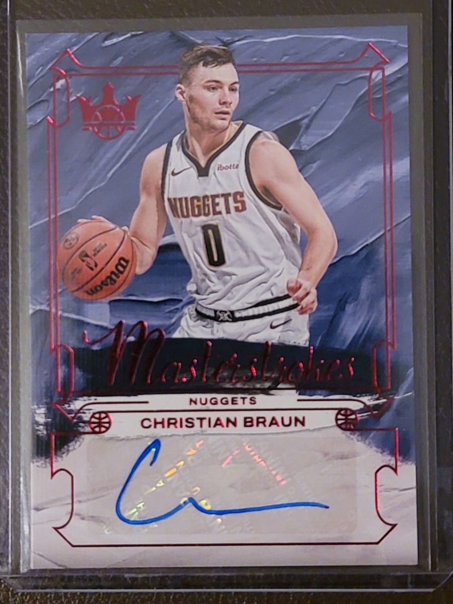 2024-25 Panini Court Kings Christian Braun Masterstrokes Auto /99 