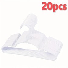 BLACK COAT HANGERS STRONG PLASTIC HANGER FOR CLOTHES TROUSERS DRESS ADULT UK