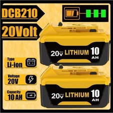 2PACK For DeWALT DCB210-2 20V MAX XR 10.0 AH Lithium-Ion Battery DCB206 DCB205