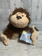 Ganz Webkinz Cheeky Monkey Retired Plush Fluffy Brown Stuffed HM080 Unused Code