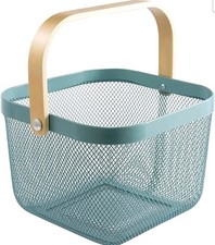 Metal Mesh Steel Basket, Storage Organizer Basket Multi-functional Hanging Kitch