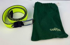 Chervo Golf Very Elastic Belt Usun Neon Yellow 263 New
