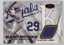 2002 Fleer Hot Prospects MLB Hot Materials Red 11/50 Mike Sweeney #HM-MS 0rd2