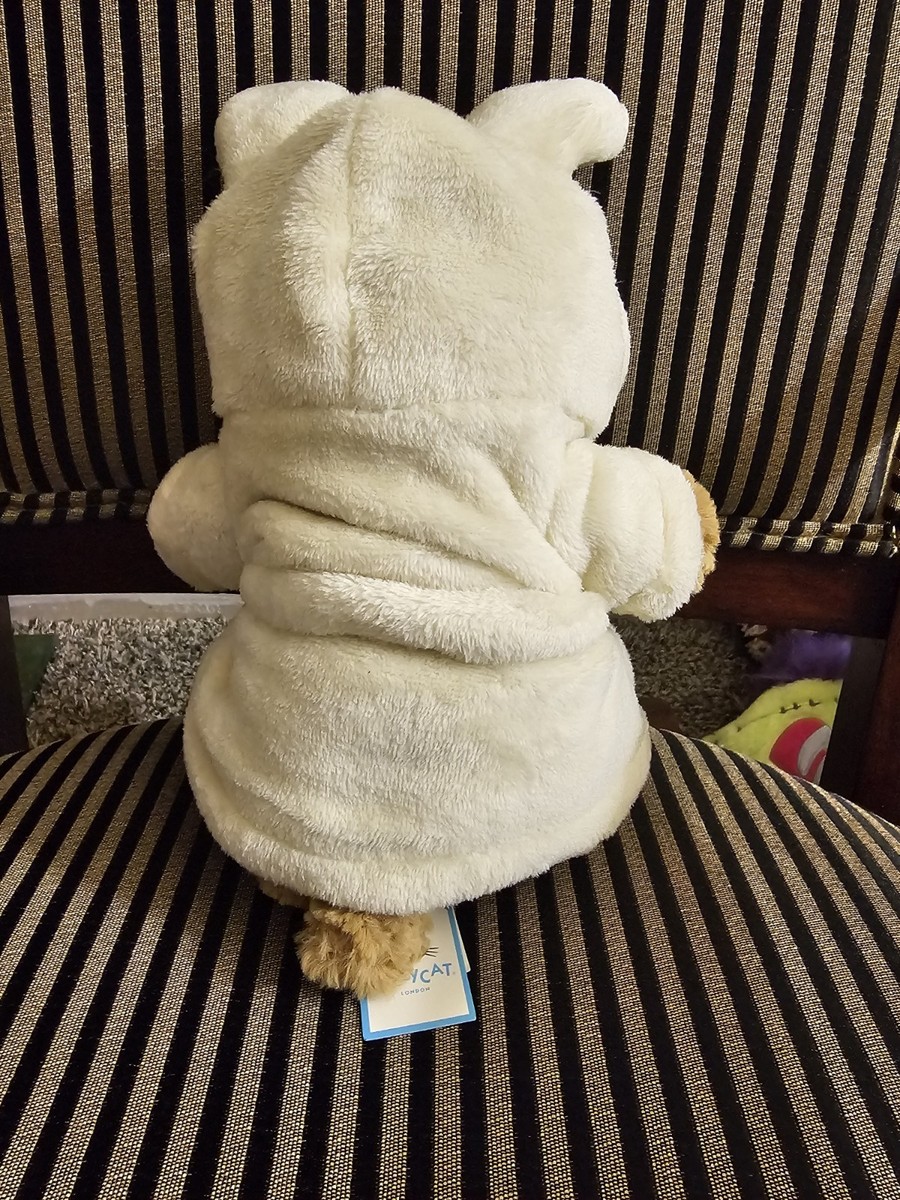 Jellycat Bartholomew Bear Bathrobe Plush Toy Authentic W/ Dust Bag