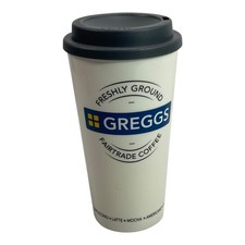  Greggs The Bakers Travel Coffee Cup Reusable Insulated With Screw On Lid