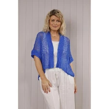 Goose Island Pippa popcorn shrug Royal Blue