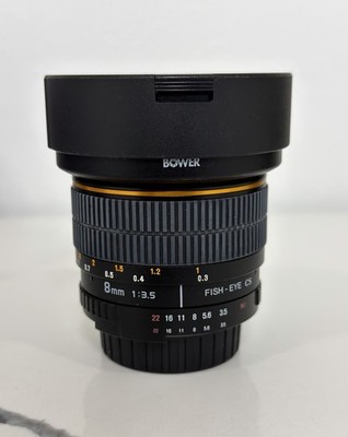 Bower pHD 8mm f/3.5 Manual Aspherical Fisheye Ultra Wide Lens for Nikon