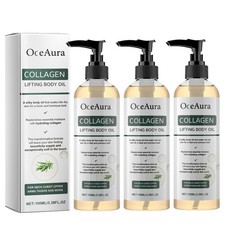 3X 100ml Collagen Firming Lifting Body Oil Skin Tightening Hydrating Massage Oil