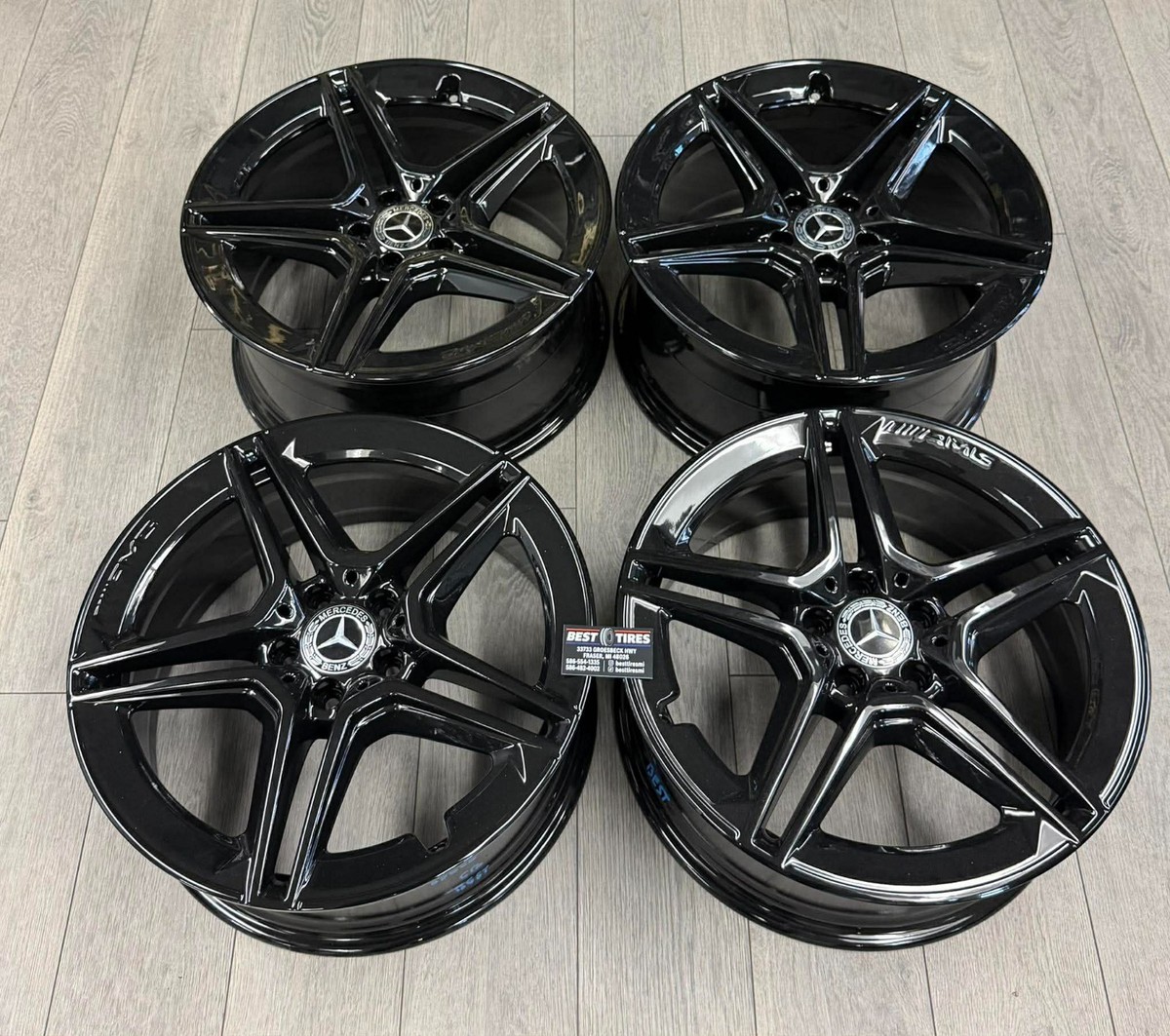 19' Inch Mercedes OEM Factory Wheels Rims S C E Class 19x8/9 +42