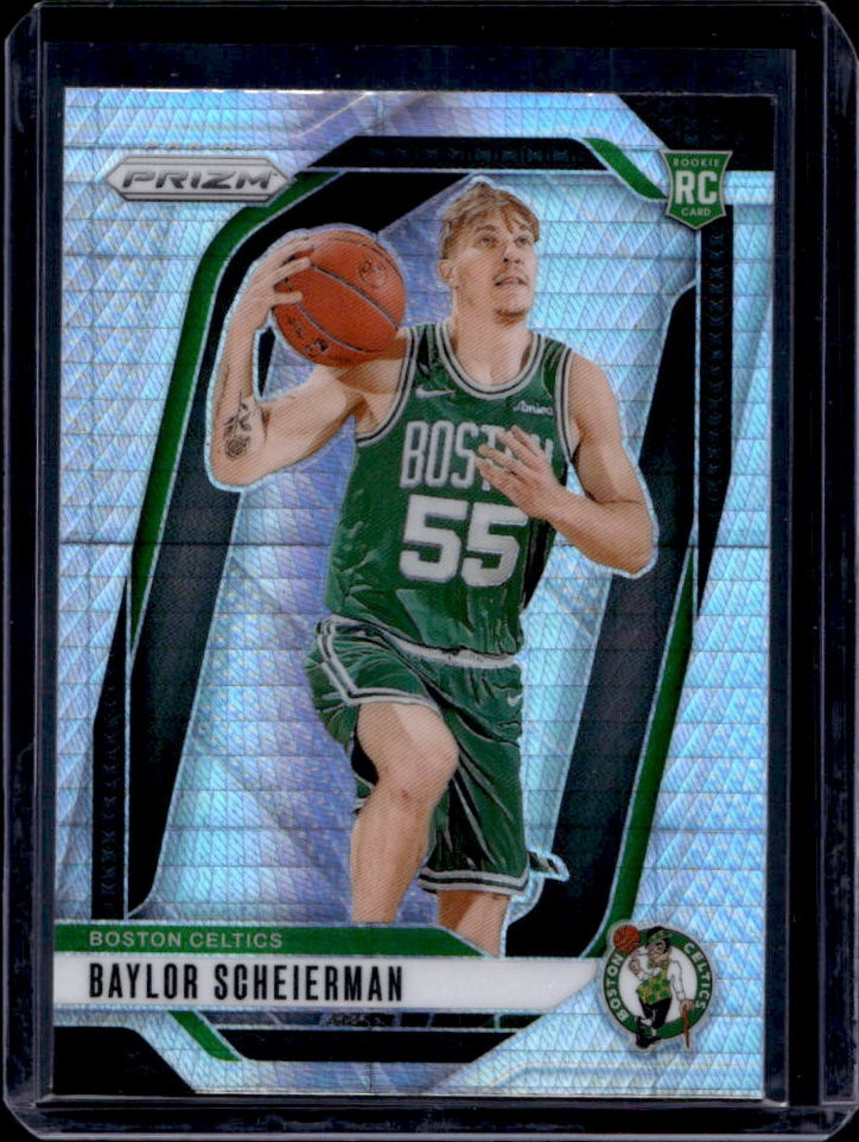 2024-25 Prizm Baylor Scheierman RC Hyper #236 Celtics