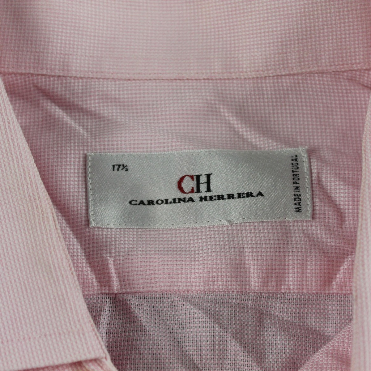 carolina herrera dress shirt Carolina Herrera Shirt Mens 17.5 Pink Button Down Long Sleeve Business  Office