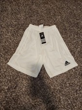 Youth Large White Adidas Soccer Shorts Color White NWT