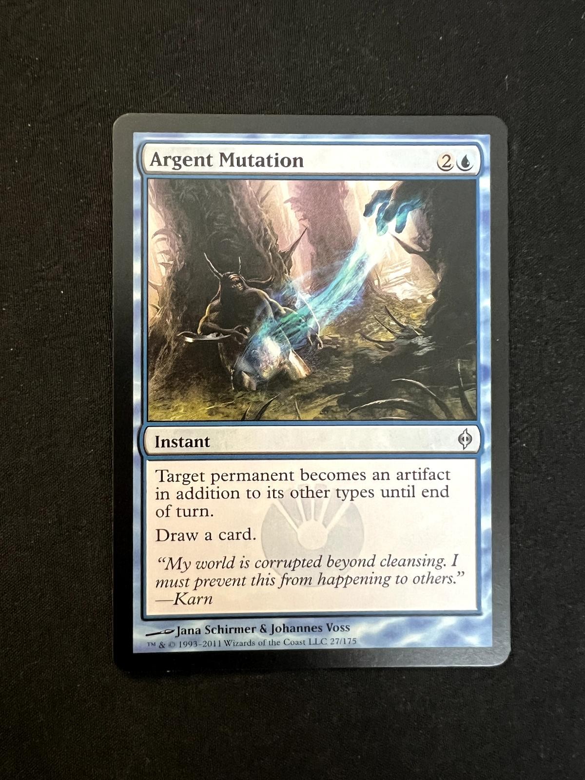Argent Mutation 27 UC New Phyrexia Magic: The Gathering LP