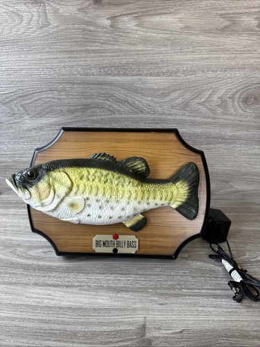 Poisson Chantant Vintage Big Mouth Billy Bass Gemmy 1999 - Pour Pièces/réparation, Ne Bouge Plus