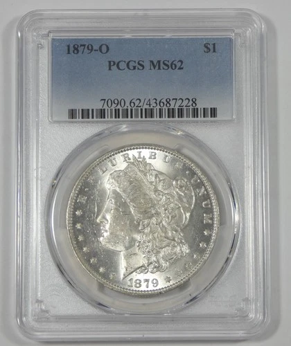 1879-O Morgan Dollar CERTIFIED PCGS MS 62 Silver Dollar