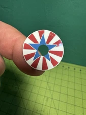 Starburst Design Sticker for All Pinball Machines w/Round 1" Round Targets