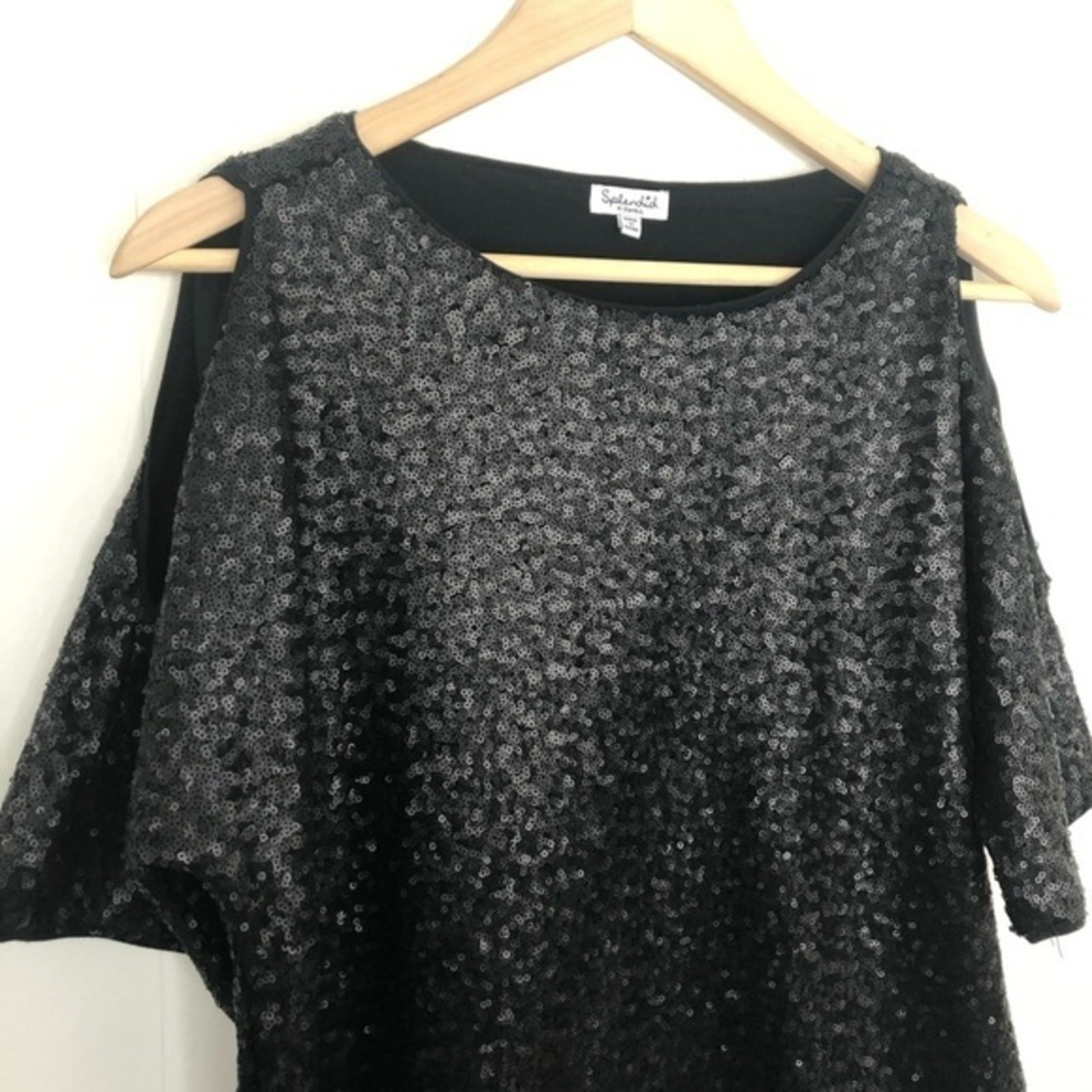Splendid Sequin Cold Shoulder Top - image 5