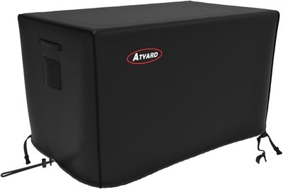 Atyard Fire Pit Cover Black Rectangular 42X24X24 Waterproof Windproof ATA-00015