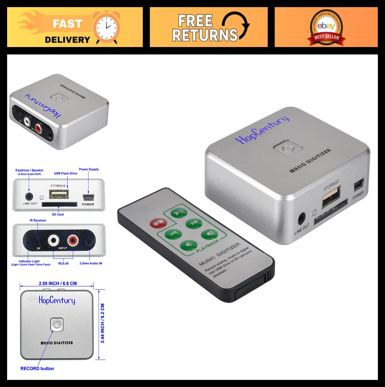 - Audio Capture Device, Cassette To Mp3 Converter, 3