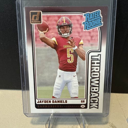 2024 Panini Donruss - Rated Rookies Throwbacks Jayden Daniels #43 (RC) - 第 1/4 張圖片